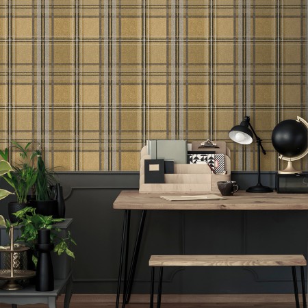 Clash Of The Tartans Mustard